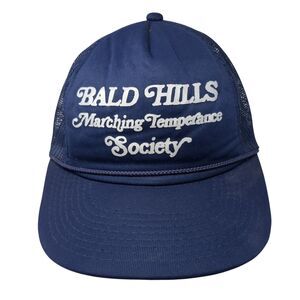 Bald Hills Marching Temperance Society Rope Trucker Hat Blue One Size